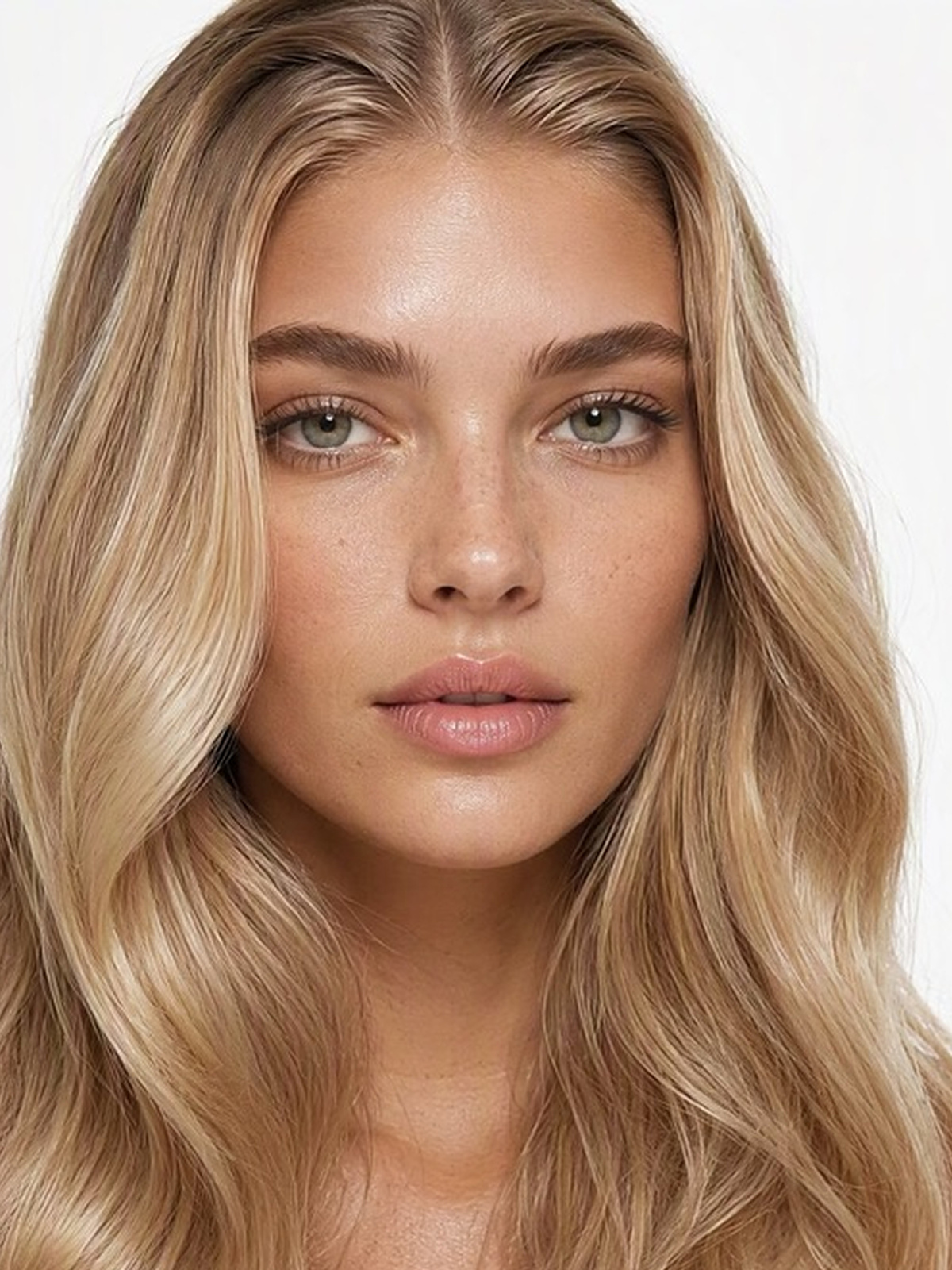 Selin, Coloristin, mit blonden, gewellten Haaren